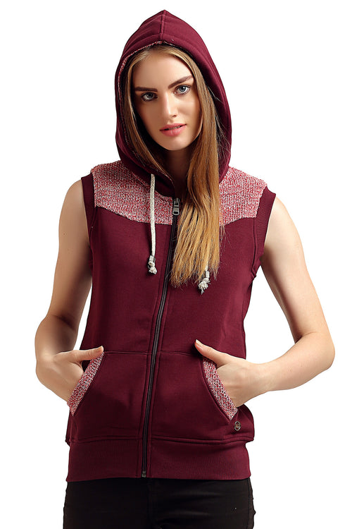 Fleece Sleeveless Sweatshirt - MODA ELEMENTI