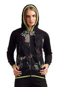 Full Sleeve Pattern Hooded Sweatshirt - MODA ELEMENTI