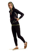 Full Sleeve Pattern Hooded Sweatshirt - MODA ELEMENTI