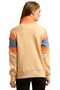 Block Striped Full Zipper Sweatshirt - MODA ELEMENTI