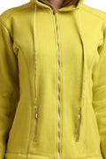 Solid Fleece Zipper Sweatshirt - MODA ELEMENTI