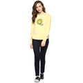 Yellow Solid Round Neck Winter Top - MODA ELEMENTI