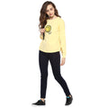 Yellow Solid Round Neck Winter Top - MODA ELEMENTI