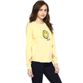 Yellow Solid Round Neck Winter Top - MODA ELEMENTI