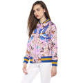 Butterfly Printed Zipper Sweatshirt - MODA ELEMENTI