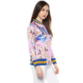 Butterfly Printed Zipper Sweatshirt - MODA ELEMENTI