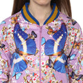 Butterfly Printed Zipper Sweatshirt - MODA ELEMENTI