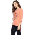 Front Embroidered Solid Winter Top - MODA ELEMENTI