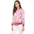 Floral Print Full Sleeve Zipper Sweatshirt - MODA ELEMENTI