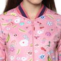 Floral Print Full Sleeve Zipper Sweatshirt - MODA ELEMENTI