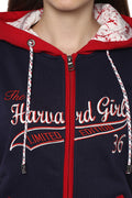 Harvard Hood Zipper Sweatshirt - MODA ELEMENTI