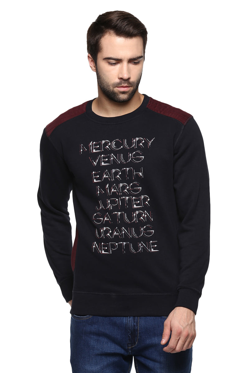 Axmann Full Sleeve Round Neck Printed Sweatshirt - MODA ELEMENTI