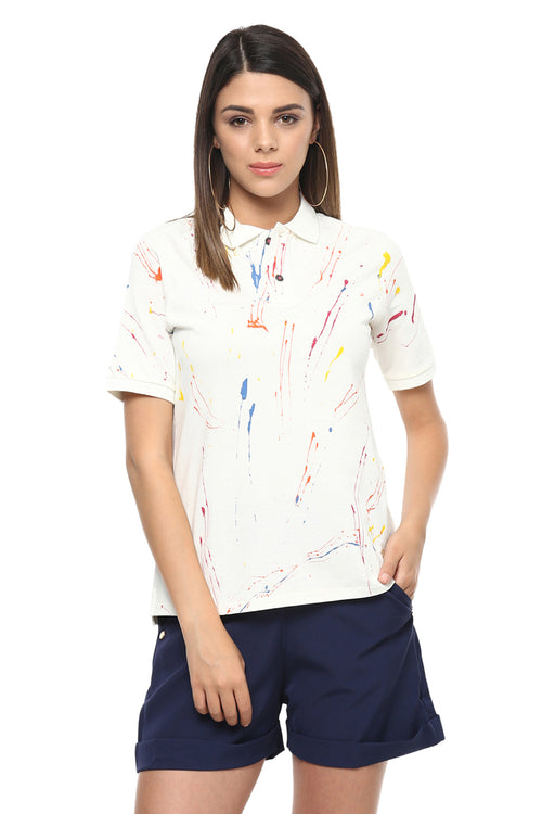 Snow White Polo T-Shirt - MODA ELEMENTI