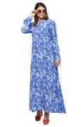 Royal Blue  A-Line Dress - MODA ELEMENTI