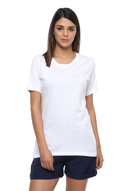 Round Neck Short Sleeve Basic Tee - MODA ELEMENTI