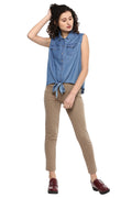 Love Summer Front Knot Shirt - MODA ELEMENTI