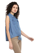 Love Summer Front Knot Shirt - MODA ELEMENTI