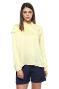 Shoulder Embroidered Casual Top - MODA ELEMENTI