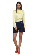 Shoulder Embroidered Casual Top - MODA ELEMENTI