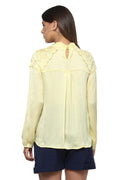 Shoulder Embroidered Casual Top - MODA ELEMENTI