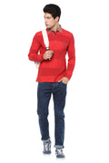 Axmann Full Sleeve Striped Collar T-shirt