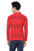 Axmann Full Sleeve Striped Collar T-shirt