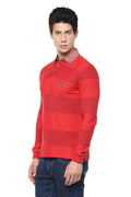 Axmann Full Sleeve Striped Collar T-shirt