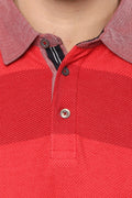 Axmann Full Sleeve Striped Collar T-shirt