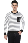 Axmann Striped Full Sleeve Round Neck Pullover - MODA ELEMENTI