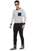 Axmann Striped Full Sleeve Round Neck Pullover - MODA ELEMENTI