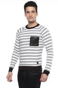 Axmann Striped Full Sleeve Round Neck Pullover - MODA ELEMENTI