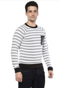 Axmann Striped Full Sleeve Round Neck Pullover - MODA ELEMENTI
