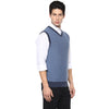 Axmann V Neck Self Designed Sleeveless Sweater - MODA ELEMENTI