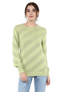 Self Design Round Neck Full Sleeve Jumper - MODA ELEMENTI