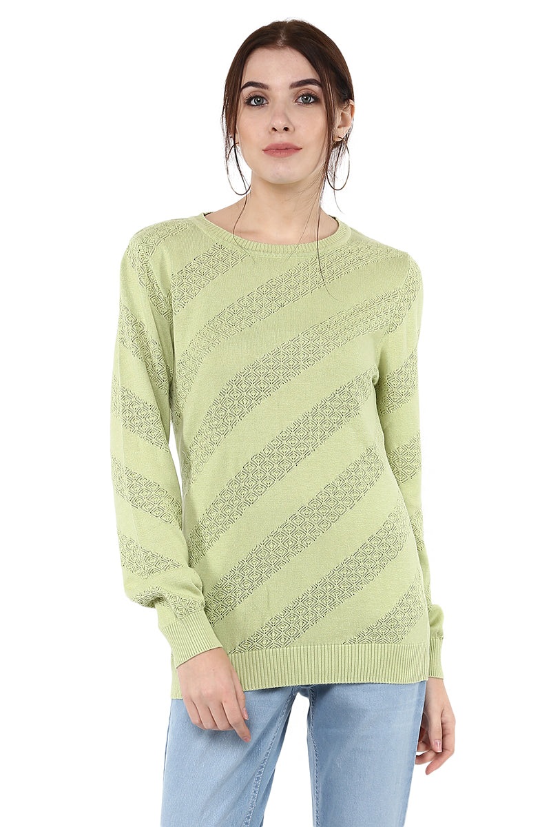 Self Design Round Neck Full Sleeve Jumper - MODA ELEMENTI