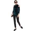Cold Shoulder Designer Winter Top - MODA ELEMENTI