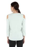Love Dad Round Neck Cold Shoulder Winter Top - MODA ELEMENTI