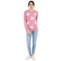 Swan Intarsia Round Neck Jumper - MODA ELEMENTI