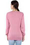 Swan Intarsia Round Neck Jumper - MODA ELEMENTI
