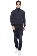 Axmann Full Sleeve Printed Zipper Pullover - MODA ELEMENTI