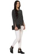 Stripe Row Winter Top