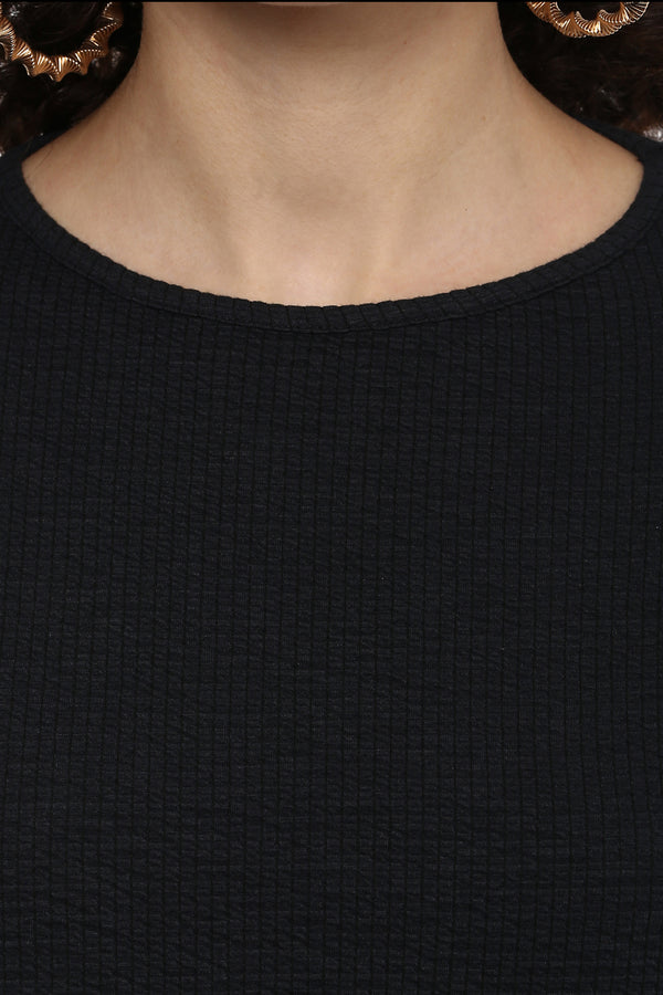 Laser Strip Duster Casual Top - MODA ELEMENTI