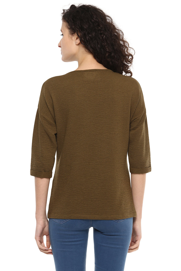 Laser Strip Duster Casual Top - MODA ELEMENTI
