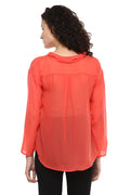 Front Tie Shirt Style Top - MODA ELEMENTI