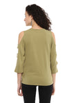 Cold Shoulder Printed Premium Top - MODA ELEMENTI