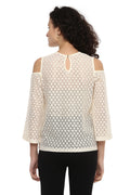 Snow Dream Cold Shoulder Top