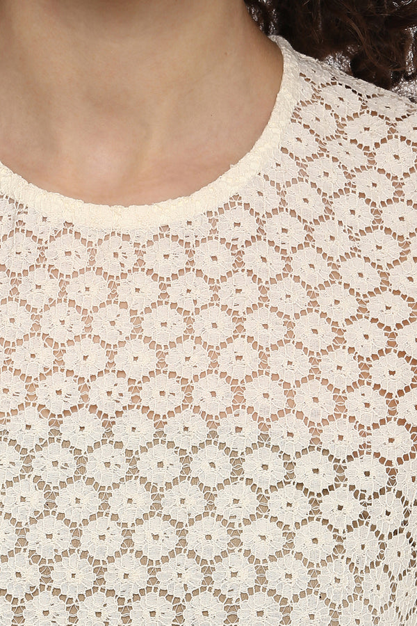 Snow Dream Cold Shoulder Top