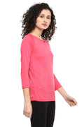 Full Sleeve Solid U Neck Premium T-Shirt - MODA ELEMENTI
