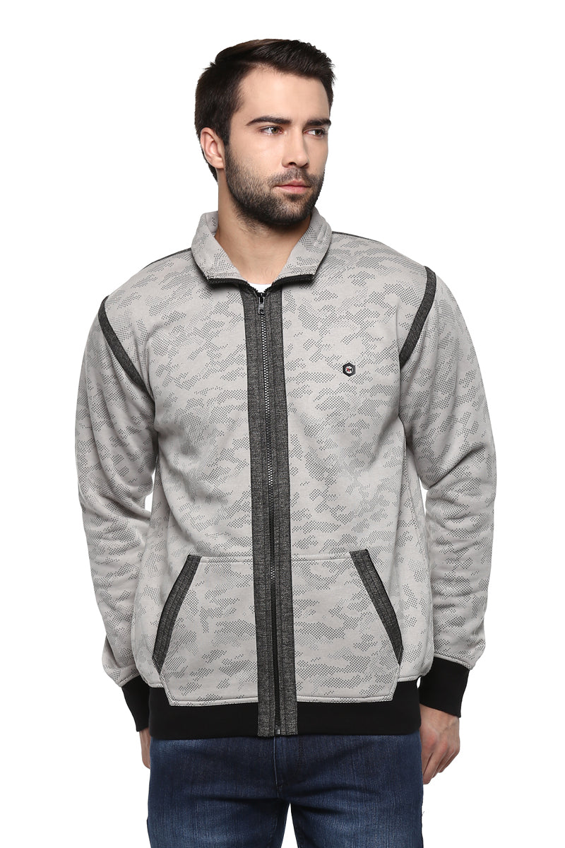 Axmann Full Sleeve Zipper Collar Sweatshirt - MODA ELEMENTI