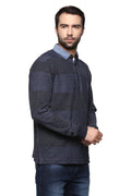 Axmann Full Sleeve Striped Collar T-shirt